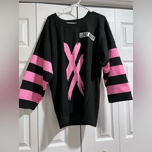 MGK mainstream sellout tour lost boy hockey jersey